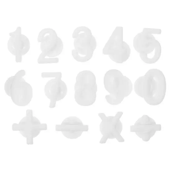 Unique Bargains Silicone Lightweight Durable Wine Glass Marker with Suction 2 Inch 14 Pcs image {10}