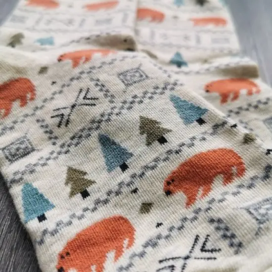Forest Bear Pattern Socks (Women's Sizes, Adult Medium) from the Sock Panda image {2}