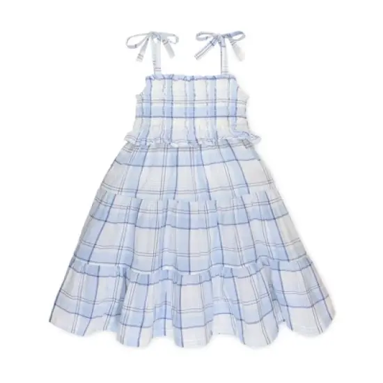 Hope & Henry Girls' Smocked Tiered Dress, Toddler image {8}