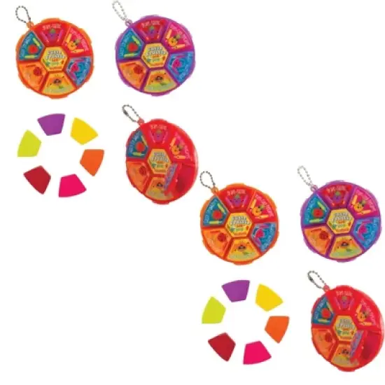 Cutie Fruitie Fun! Scented Eraser Wheel (8 Pack) - Sassy Scents Sparkling Colors image {3}