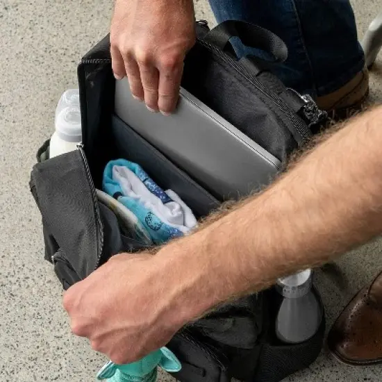 JumpOff Jo - Diaper Bag for Men - Military-Inspired 8-Pocket Baby Diaper Backpack for Dads with Tactical MOLLE / PALS Compatibility image {6}