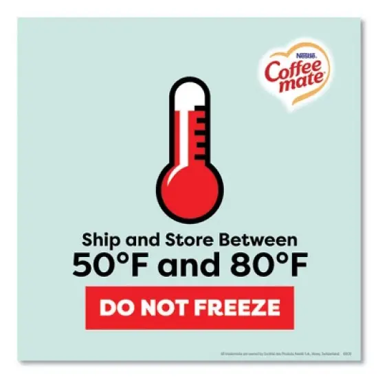 Coffee mate Plant-Based Oat Milk Liquid Creamers, Natural Vanilla, 0.38 oz Mini Cups, 50/Box image {3}