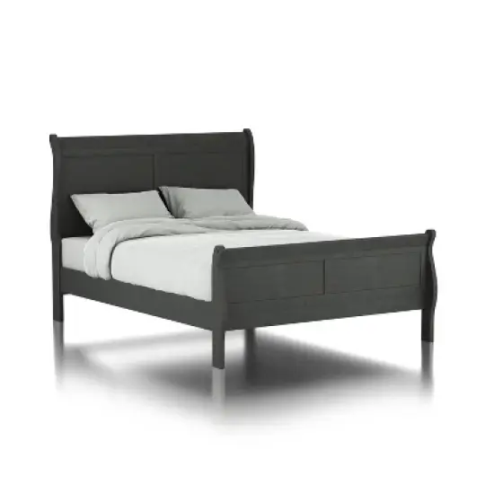3pc Sliver Sleigh Bed with 2 Nightstands - HOMES: Inside + Out image {3}