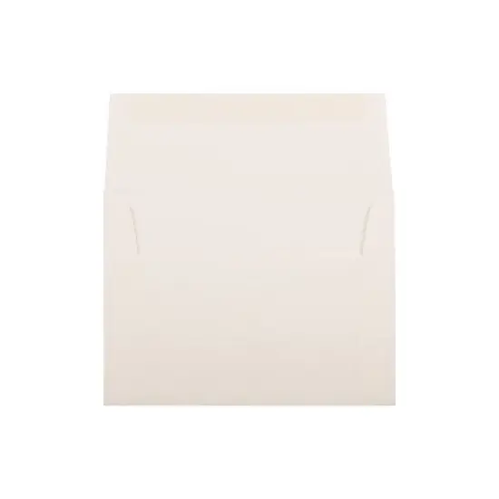 JAM Paper A6 Strathmore Invitation Envelopes 4.75 x 6.5 Natural White Linen 74083 image {1}