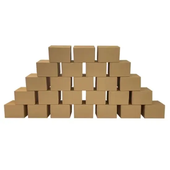 UOFFICE Bulk Pack of 50 Corrugated Shipping Boxes 10" x 10" x 6" image {7}