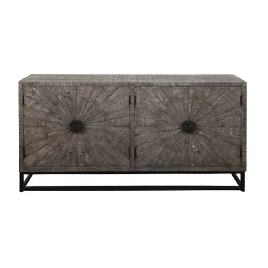 Cypress Creek 4 Doors Sideboard Gray - Treasure Trove Accents image {1}