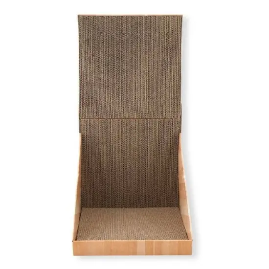 Necoichi Streth & Scratch Wall Cat Scratcher - Light Brown image {3}