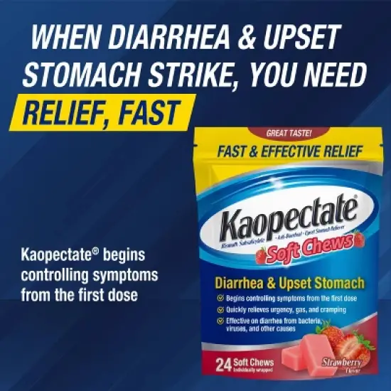 Kaopectate Soft Dietary Chews - Strawberry - 24ct image {3}