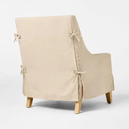 Camas Slipcover Accent Chair Khaki - Threshold&trade; designed with Studio McGee image {3}