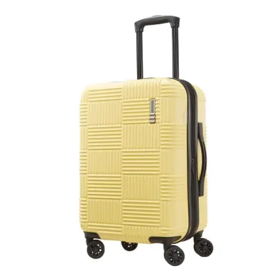 American Tourister NXT Checkered Hardside Carry On Spinner Suitcase image {12}
