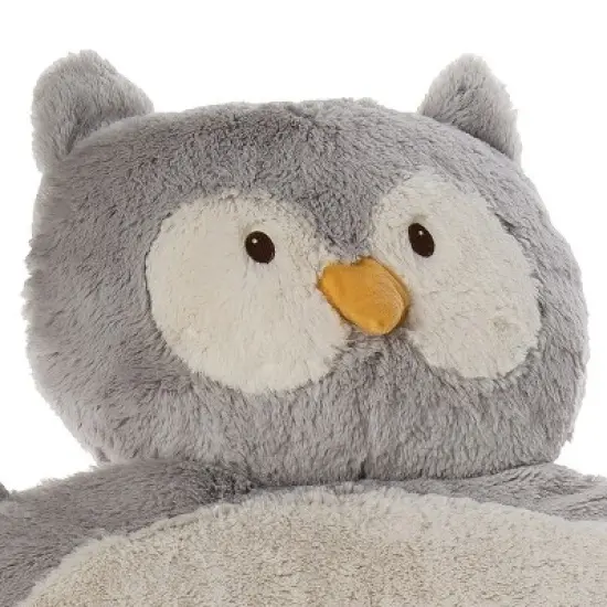 Mary Meyer Infant Plush and Soft 31" Owl Shaped Baby Mat image {1}