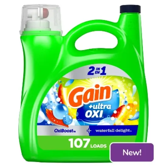 Gain Liquid Oxi Waterfall Laundry Detergent image {9}