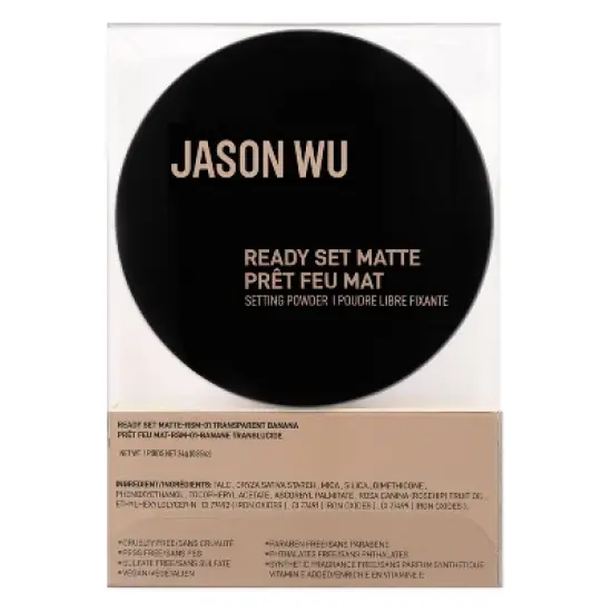 Jason Wu Beauty Ready Set Matte Setting Powder - Transparent Banana - 0.85oz image {1}