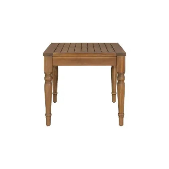 Christopher Knight Home Pendry 2 Piece Outdoor Acacia Wood Chat Set with Water-Resistant Cushions image {7}