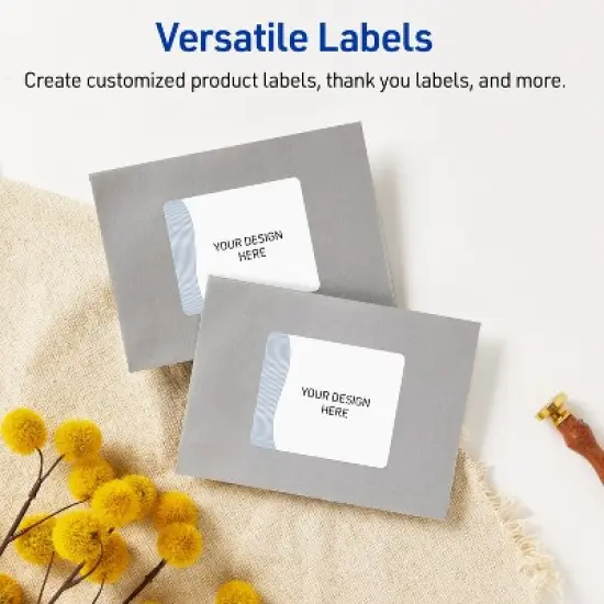 Avery Rectangle Labels, Colorful Design, 4" x 3-1/3", 40 Total image {5}