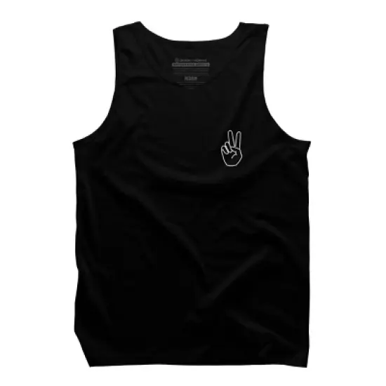 Men's Design By Humans peace By desiredesign Tank Top image {4}