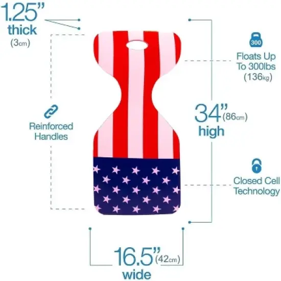 VOS Phoenix Graphic Printed Saddle Effusion Water Floats for Adults and Kids-2 Pc Pack|UV Resistant & Ultra Buoyant,Comfortable Floating image {2}