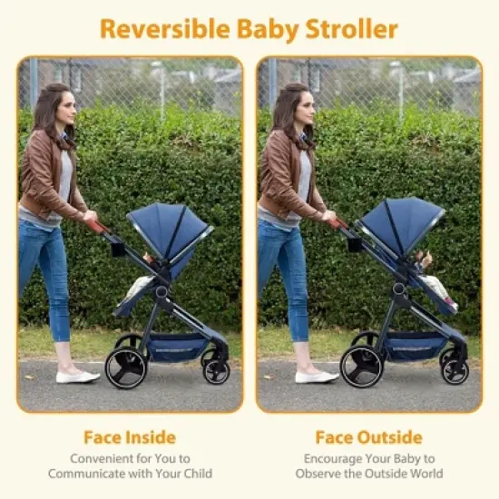 Convertible Baby Stroller, Foldable Pushchair image {5}