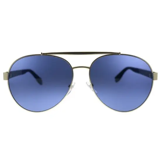 Marc Jacobs MARC 341/S KB7 Womens Aviator Sunglasses Black Gold 60mm image {1}