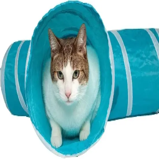 Pet Life  3-Way Kitting-Go-Seek Interactive Collapsible Passage Kitty Cat Tunnel image {2}