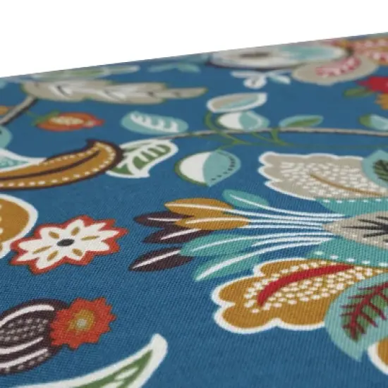 Telfair 2-Piece Outdoor Wicker Seat Cushion Set - Blue - Pillow Perfect image {1}