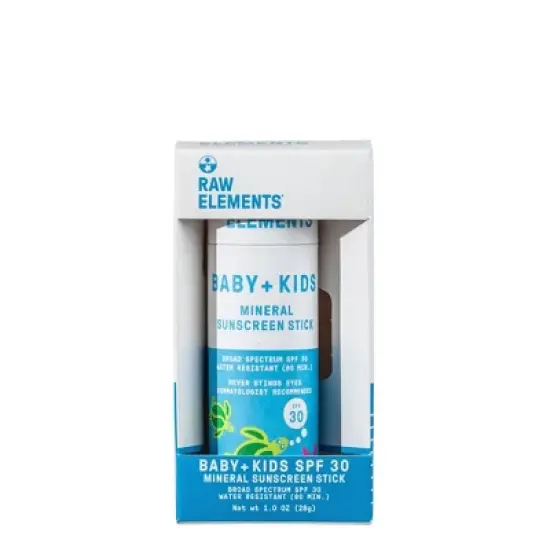 Raw Elements Baby + Kids Paper Mineral Sunscreen Stick - SPF 30+ - 1oz image {2}