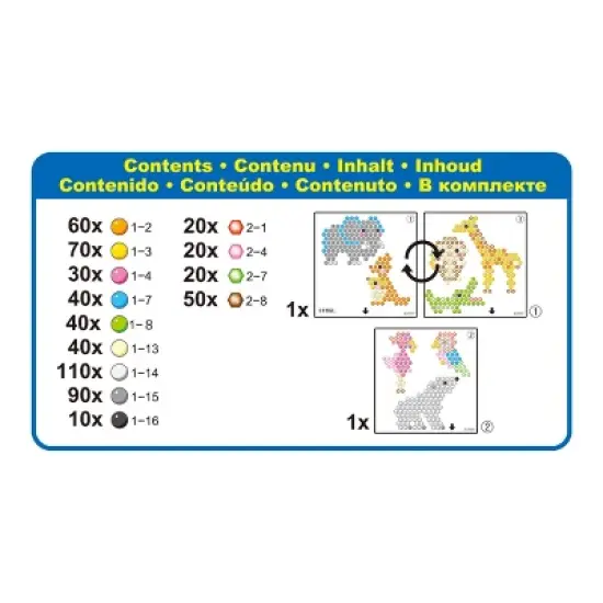 Aquabeads Zoo Life Set Theme Bead Refill with over 600 Beads and Templates image {1}