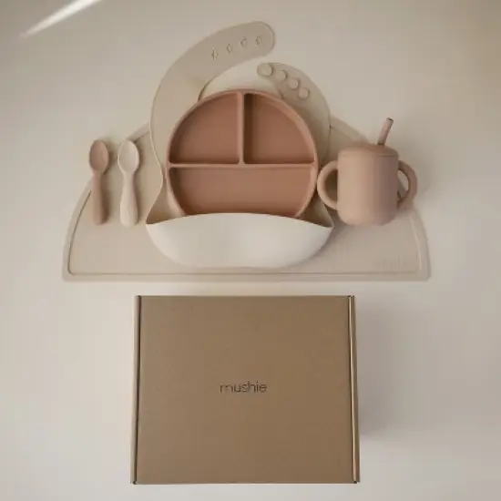 Mushie Stage 2 Feeding Kit (Natural / Shifting Sand) image {4}