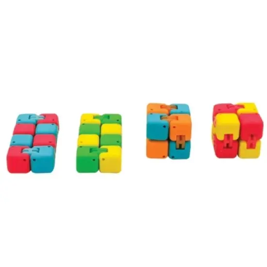 Click & Erase! Infinity Cube Erasers (6 Pack) - Fun Fidget Toy & Effective Eraser image {3}