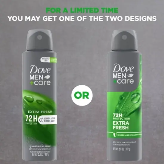 Dove Men+Care Spray Antiperspirant & Deodorant Extra Fresh - 3.8oz image {8}