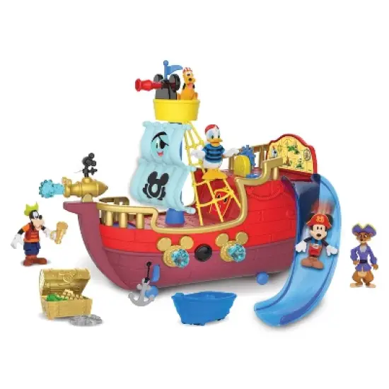 Disney Junior Mickey Mouse Funhouse Treasure Adventure Pirate Ship image {2}