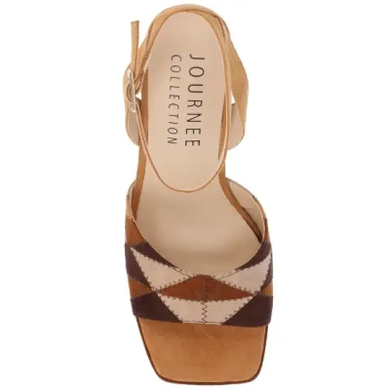 Journee Collection Womens Asherby Tru Comfort Foam High Heel Platform Sandals image {3}