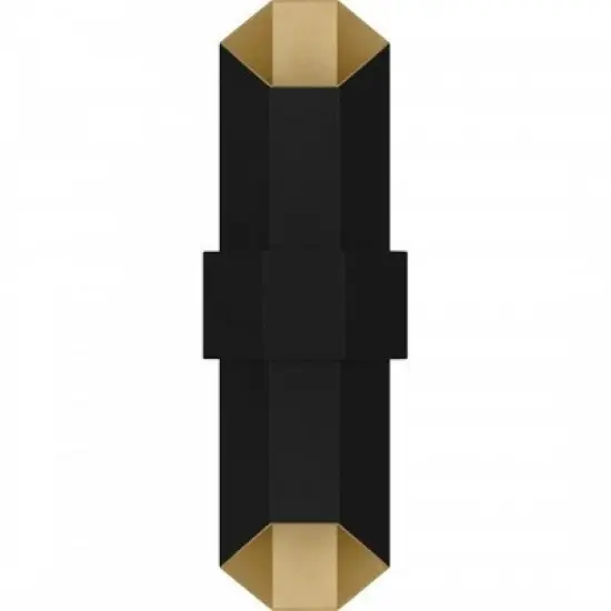 Quoizel Lighting Chasm 1 - Light Sconce in  Matte Black Gold image {3}