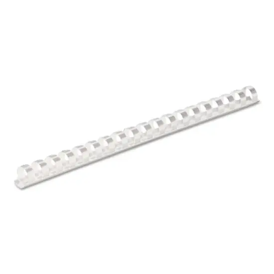 Fellowes Plastic Comb Bindings 3/8" Diameter 55 Sheet Capacity White 100 Combs/Pack 52371 image {3}