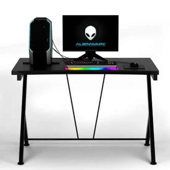 Costway Gaming Desk Computer Desk PC Laptop Table Workstation Home Office Ergonomic New image {8}