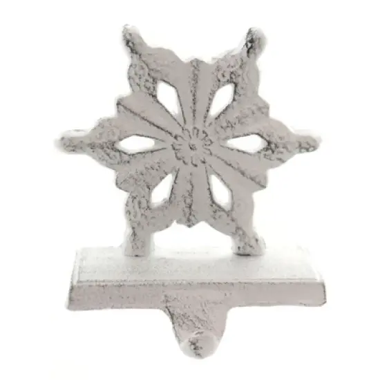 Christmas 5.0 Inch Snowflake Stocking Holder Stocking Holder , Cast Iron (1PC) image {3}