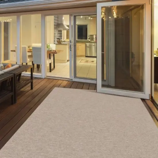 6' x 8' Hobnail Indoor/Outdoor Rug Taupe - Foss Floors image {1}