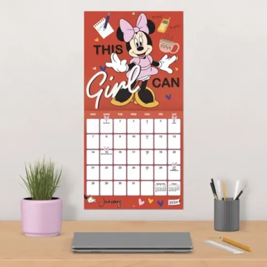 Trends International Inc. 2023-24 Wall Calendar 12"x12" Disney Minnie Mouse image {4}