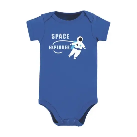 Hudson Baby Infant Boy Cotton Bodysuits, Astronaut image {2}