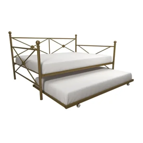 Twin Laura Classic Metal Daybed with Trundle - Room & Joy image {12}