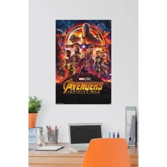 34" x 22" Marvel Cinematic Universe: Avengers: Infinity War One Sheet Premium Poster - Trends International: Unframed Wall Art image {2}