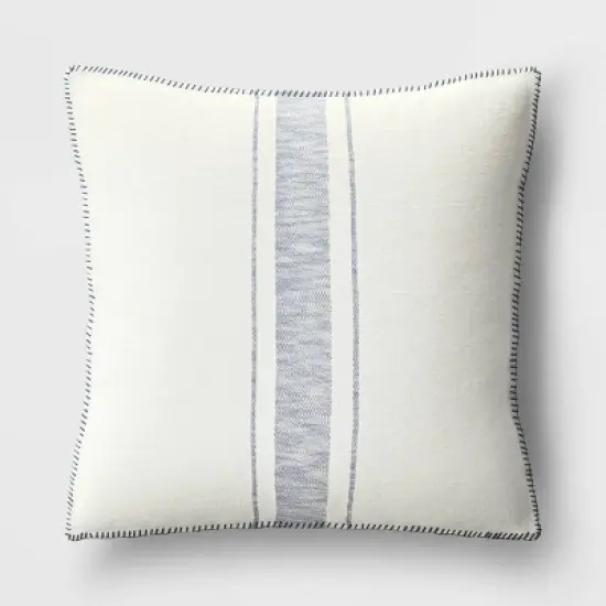 Oversized Placed Striped Square Throw Pillow - Threshold&trade; image {6}