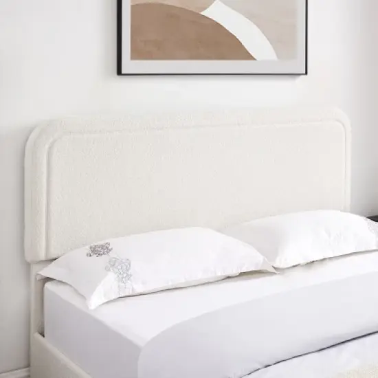 Christopher Knight Home Calvin Modern Boucle Upholstered Queen Size Bed with 2 Drawers and Adjusted Headboard image {6}