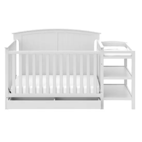 Storkcraft Steveston 4-in-1 Convertible Crib and Changer with Drawer image {2}