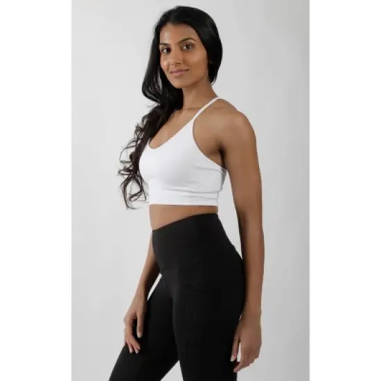 Yogalicious 2 Pack Ribbed Seamless V-Neck Bra image {2}