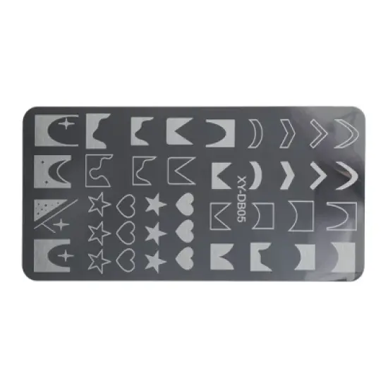 Unique Bargains Colorful Nail Art Stamp XY-DB05 1pcs Silver Tone 1 Pc image {5}