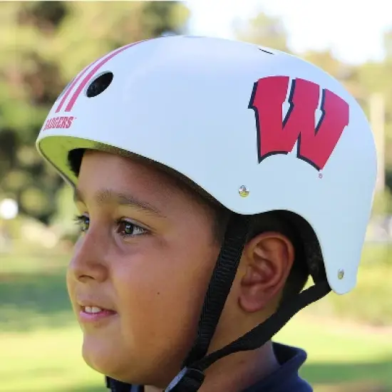 NCAA Wisconsin Badgers Multi-Sport Helmet - White image {1}