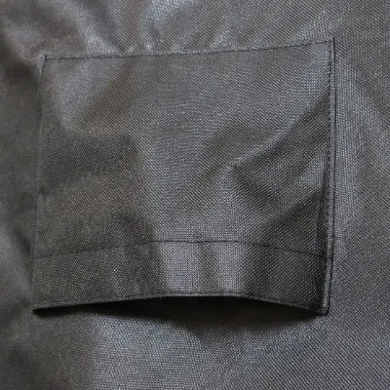 Sunnydaze Outdoor Weather-Resistant Heavy-Duty Polyester with PVC Backing Firewood Log Rack Cover - Gray and Black image {3}