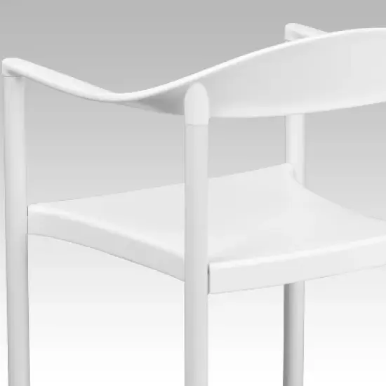 Flash Furniture HERCULES Series 1000 lb. Capacity Plastic Cafe Stack Chair image {5}