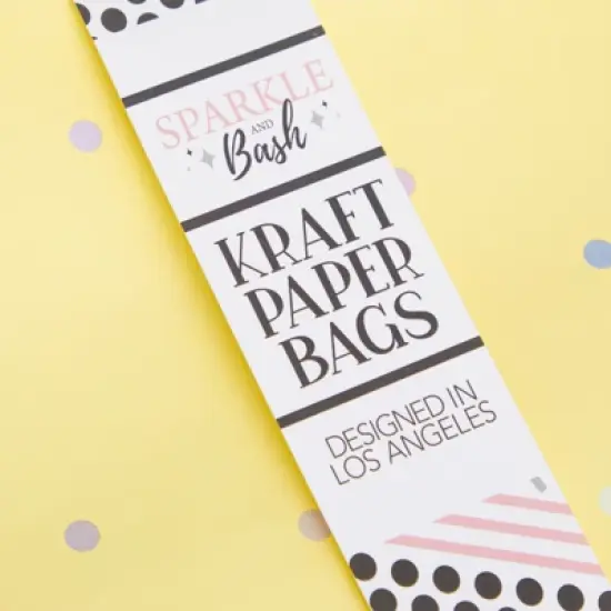 Blue Panda 36 Pack Pastel Polka Dot Medium Gift Bags with Handles & Tissue Paper, Birthday Party Supplies, 6 Colors, 10x8x4 In image {4}